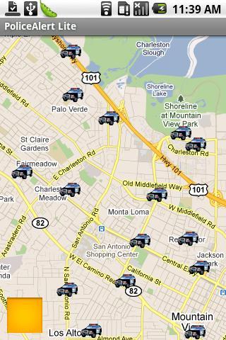 Android application Police Alert screenshort