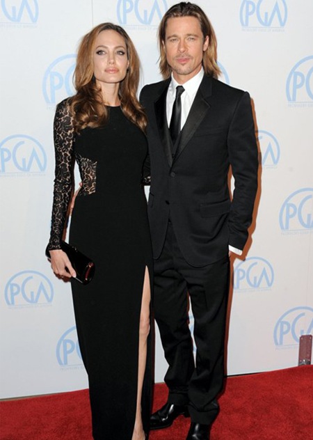 Jolie and Pitt at Producers Guild Awards