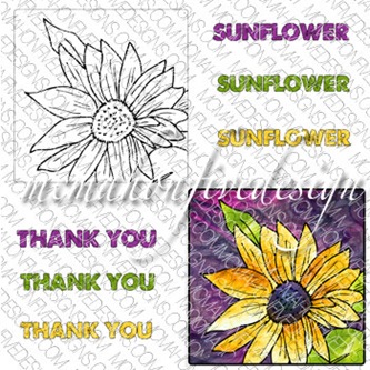 sunflower_digital_stamp