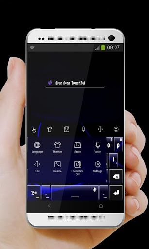 免費下載個人化APP|Blue Neon TouchPal Theme app開箱文|APP開箱王