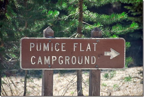 Pumice Flat Sign