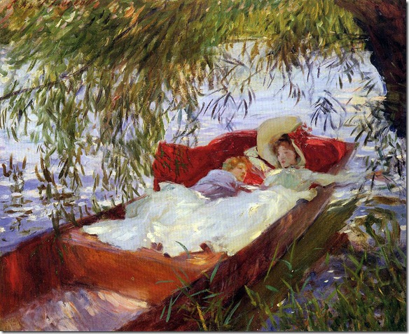 Sargent-John-Singer-Two-Women-Asleep-in-a-Punt-under-the-Willows