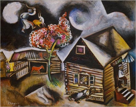 Lluvia de Marc Chagall 1911
