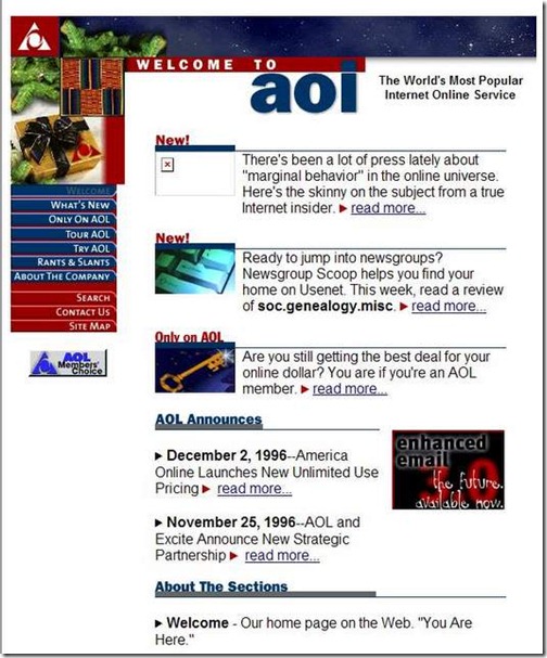 America On line Diciembre 1996