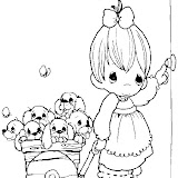 Niña carrito perritos pm