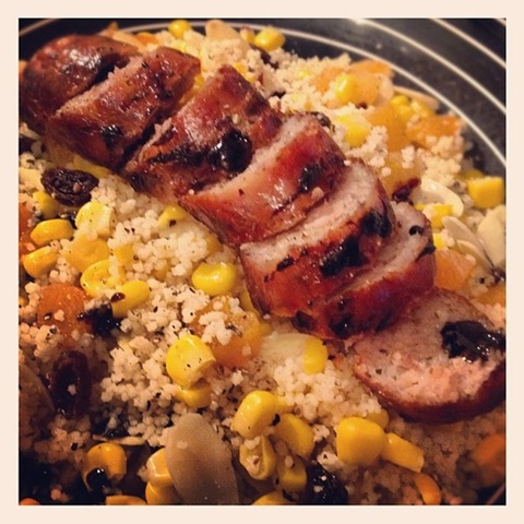 #161 - Fruity couscous and lincolnshire sausage