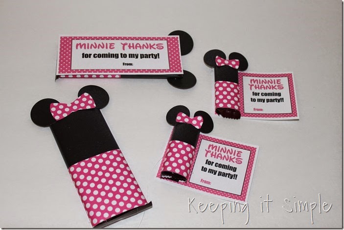 Minne Mouse Candy Bar Party Favor with Printable (2)