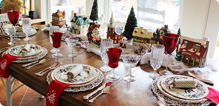 Christmas Table-Bargain Decorating with Laurie