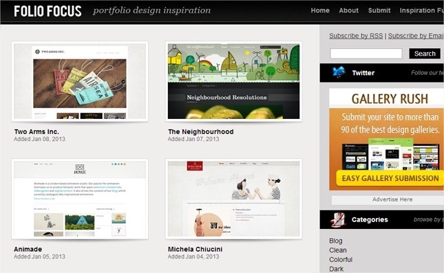 13 galerías web sobre CSS para encontrar inspiración 7