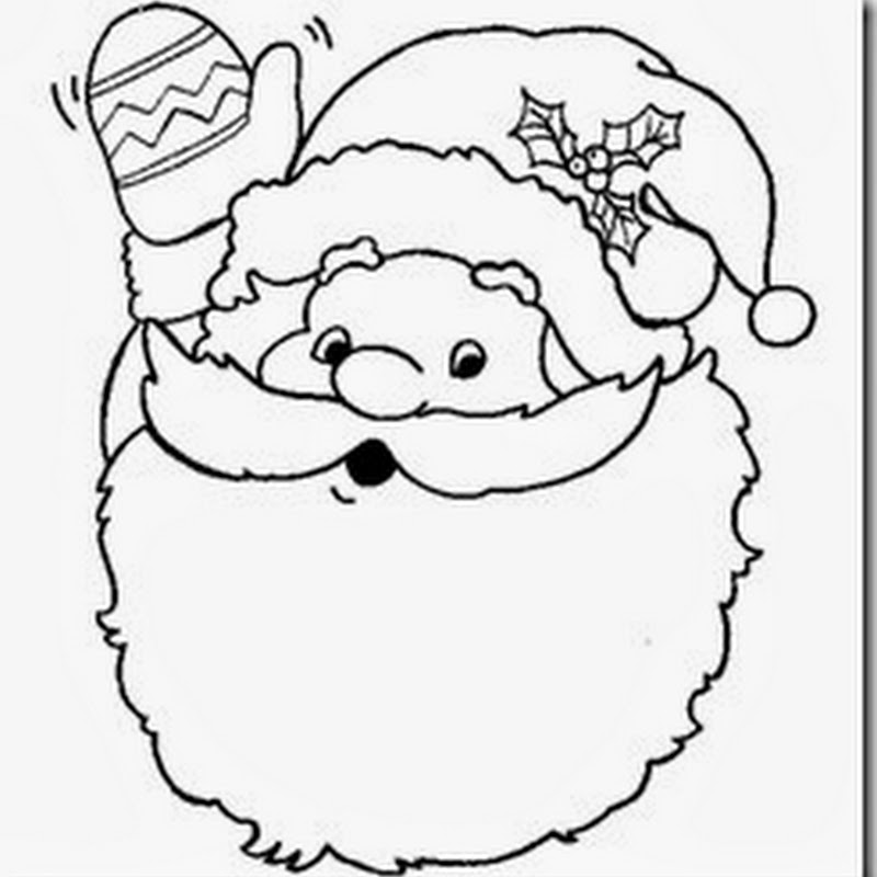 Dibujos de Papá Noel para colorear, Santa paa imprimir