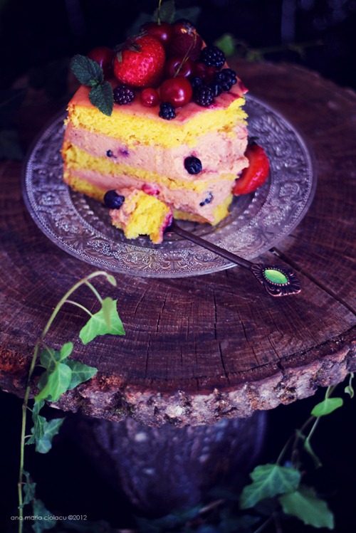 Cherry Berry Mousse Cake 15