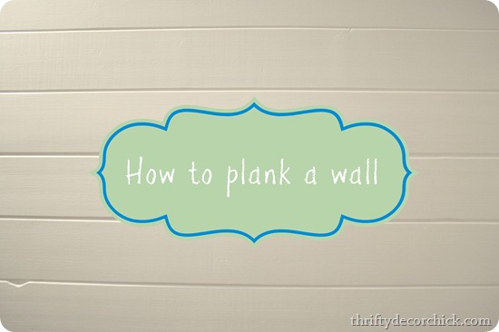 How to plank a wall