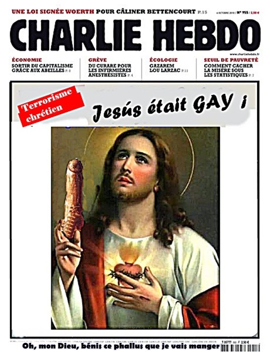 А сегодня у нас юмор от Charlie Hebdo 