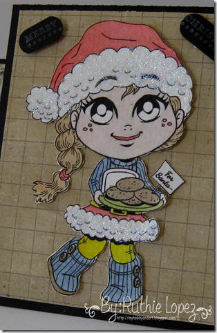 Kenny K digis - Santa Cookies - Center Step Card - Silhouette Cameo - 613 Avenue Create - Ruthie Lopez DT 2