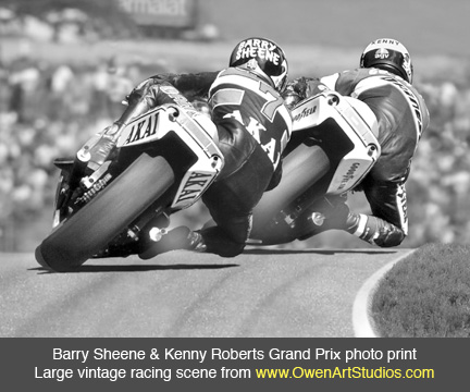 Auto Racing Paintings on 500cc Vintage Motorcycle Racing Photo Picture  Motorsports Racing