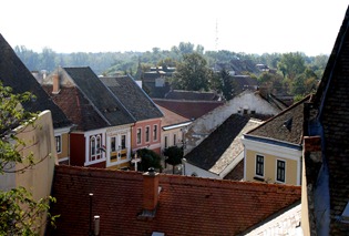 overlooking the village of Szentendre