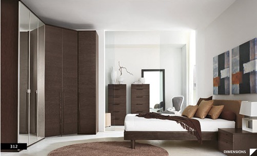 diseños de dormitorios modernos con paredes decoradas
