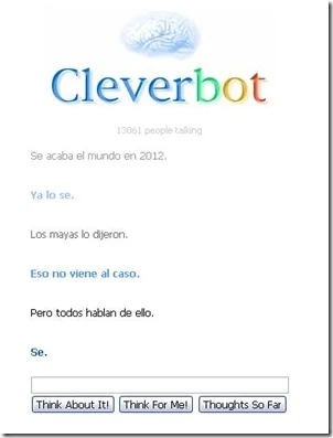Cleverbot.com en Español Gratis Platica con Robot Inteligencia Artificial