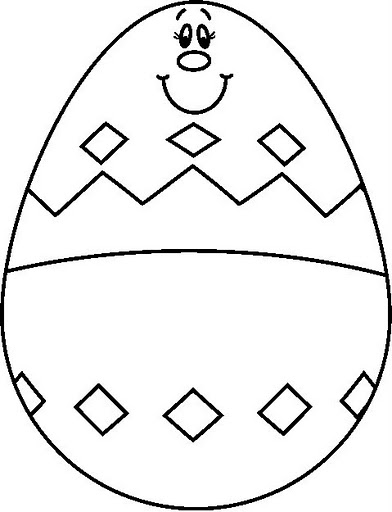 EASTER EGG COLORING PAGES