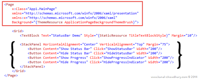 Page in Windows Phone 8.1 Page in Windows Phone 8.1