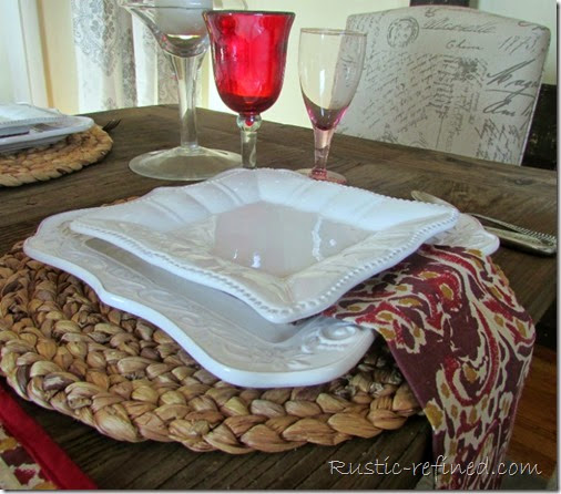 Valentine's Day Table in Red and White