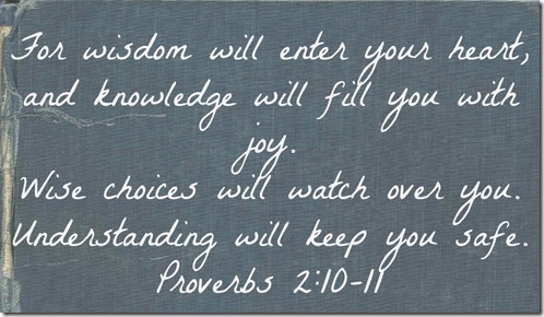 Proverbs 2 10-11