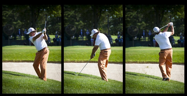 Phil Mickelson at 2011 US Open Triptych