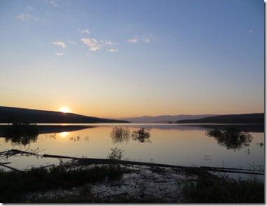 Sunrise in Teslin