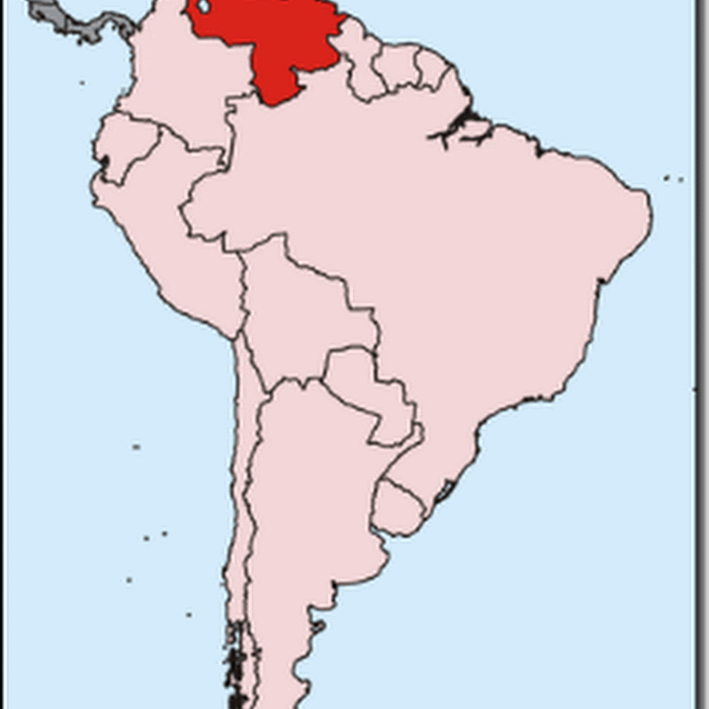 Mapa Venezuela para colorear