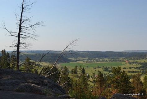 The valley beyond Devils Tower