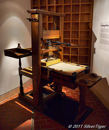 Manuel printing press