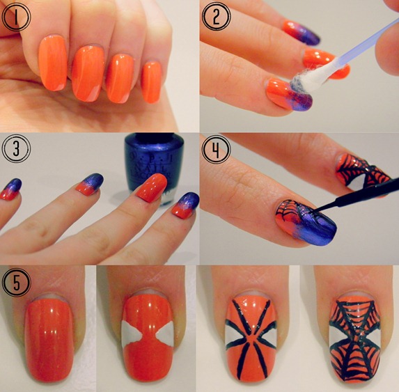Amazing Spiderman nail tutorial