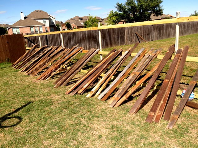 How to Build a New Fence Using Old Scraps www.stylewithcents.blogspot.com. 7