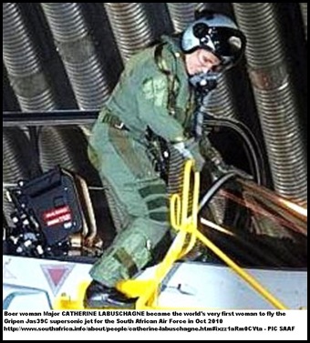 LABUSCHAGNE Major Catherine World First Gripen 39C FEMALE jet fighter pilot
