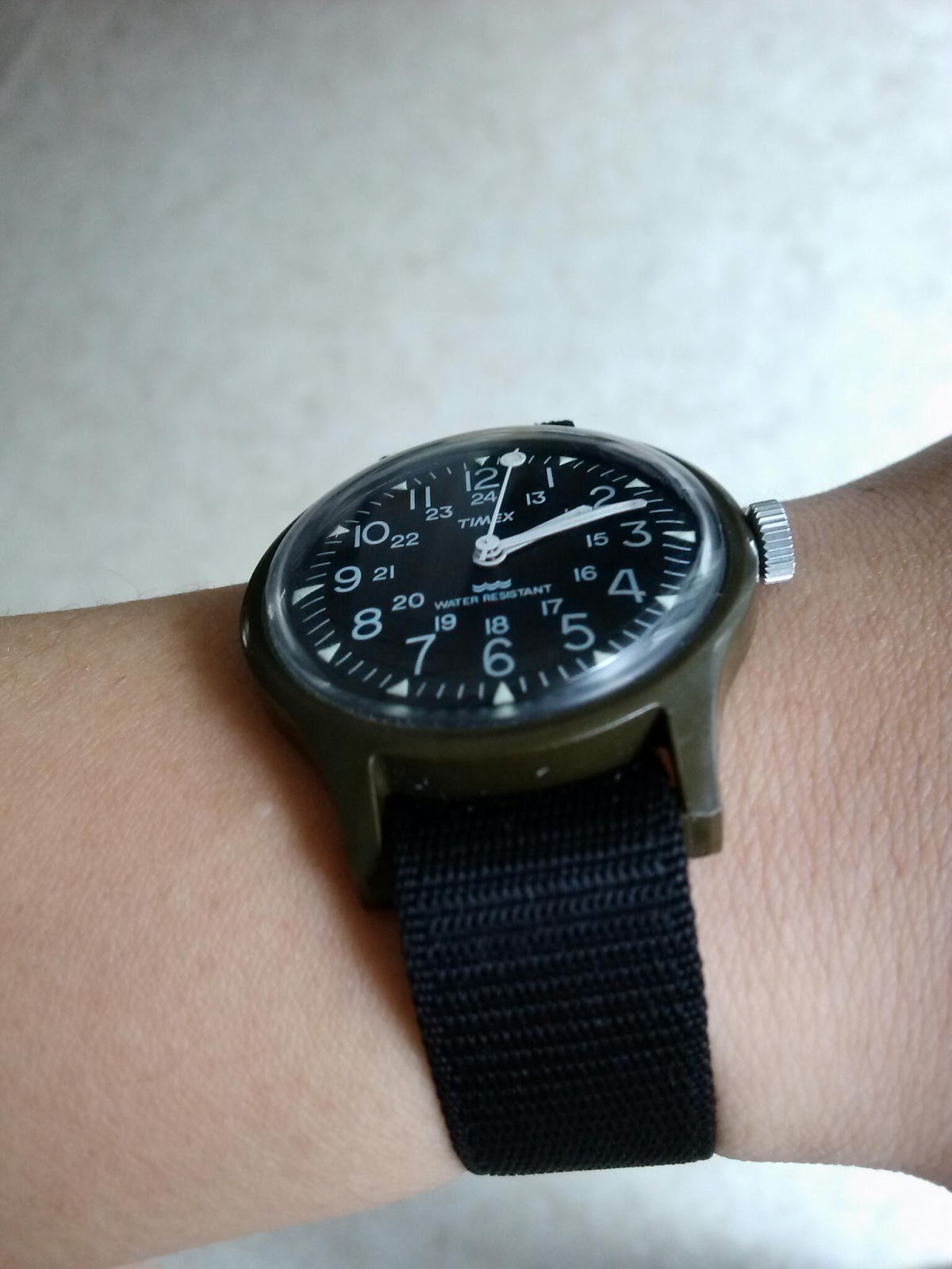 nonexpensive military field watch review Timex vietnam war era old camper (MacGyver's watch)