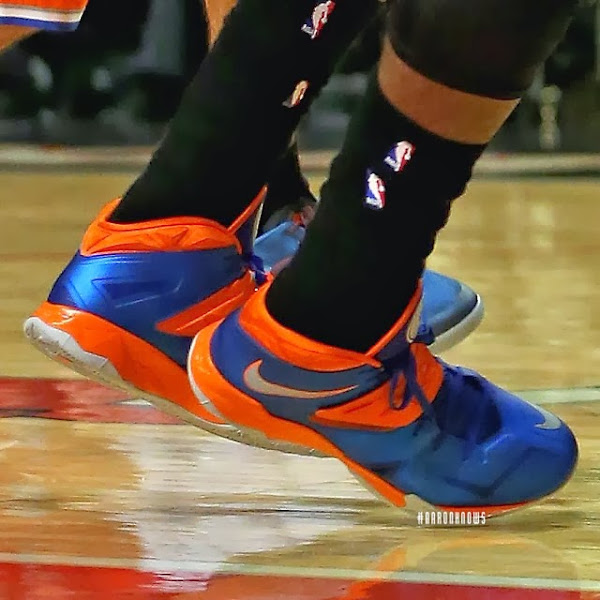 Wearing Brons: Amare Stoudemire in SOLDIER 7 Knicks PE (x3) | NIKE ...
