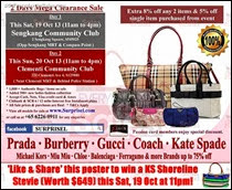 Surprisel Handbags Warehouse Sale Event Singapore 2013 Deals Offer Shopping EverydayOnSales