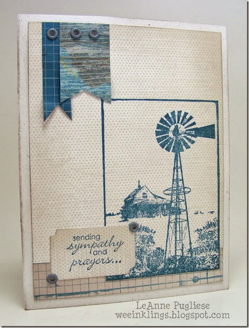 LeAnne Pugliese WeeInklings Windmill Sympathy Petite Pairs Stampin Up Artistic Outpost