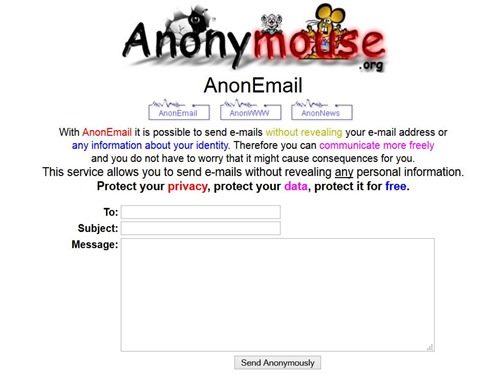 anonymouse-mail