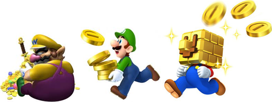Wario influenciou Luigi e Mario a pensarem só em dinheiro e... EI, CADê MEUS 3.675.356 RUPESS QUE ESTAVAM AQUI??