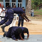 Démonstration par la police à Kisangani, décembre 2010.