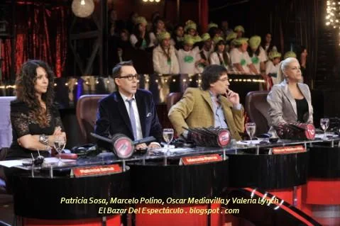 Patricia Sosa, Marcelo Polino, Oscar Mediavilla y Valeria Lynch.JPG
