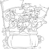 The Flintstones coloring pages