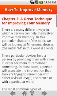 How To Improve Memory Screenshot