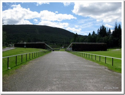 The Princess Royal and Duke of Fife memorial park, Braemar. The venue for the Braemar Highland Games.