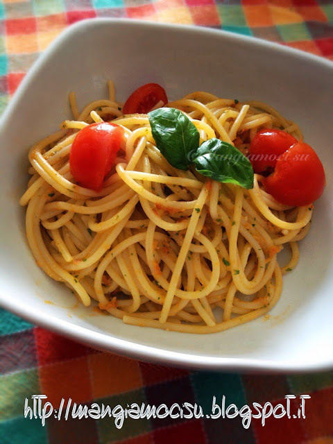 spaghetti al pesto trapanese