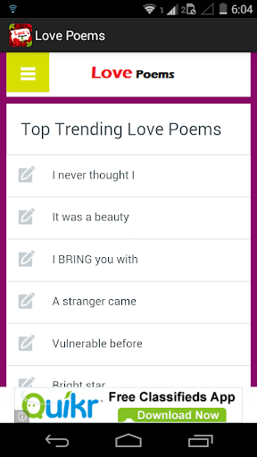 Love Poems