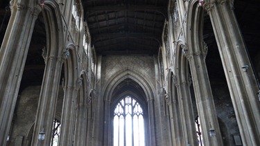 Inside the Parish Church in Cirencester