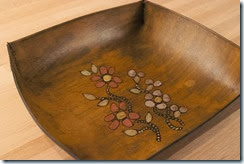 tray antique brown