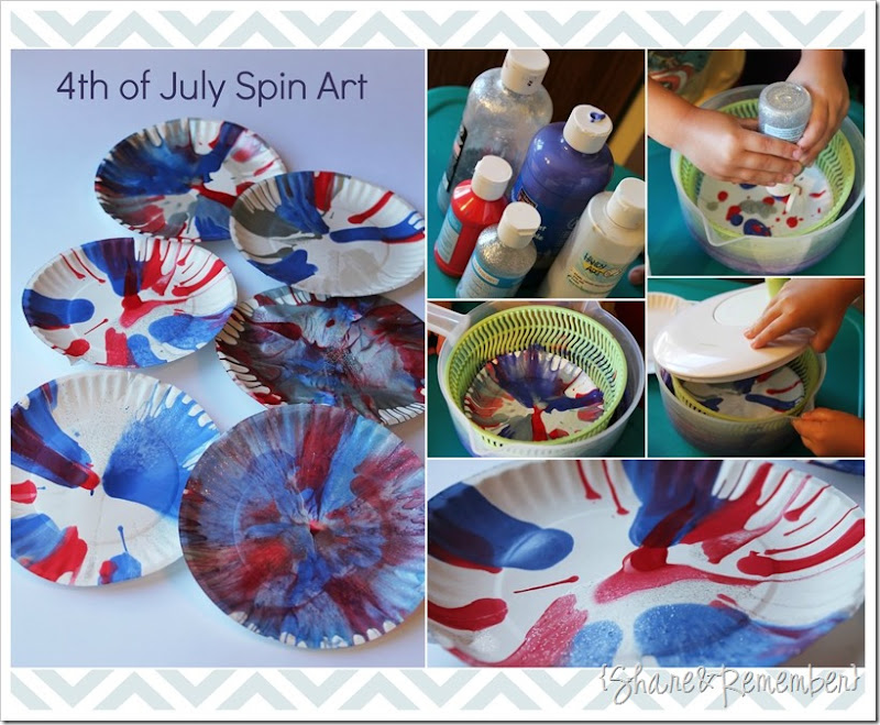 4th of July Spin Art Craft